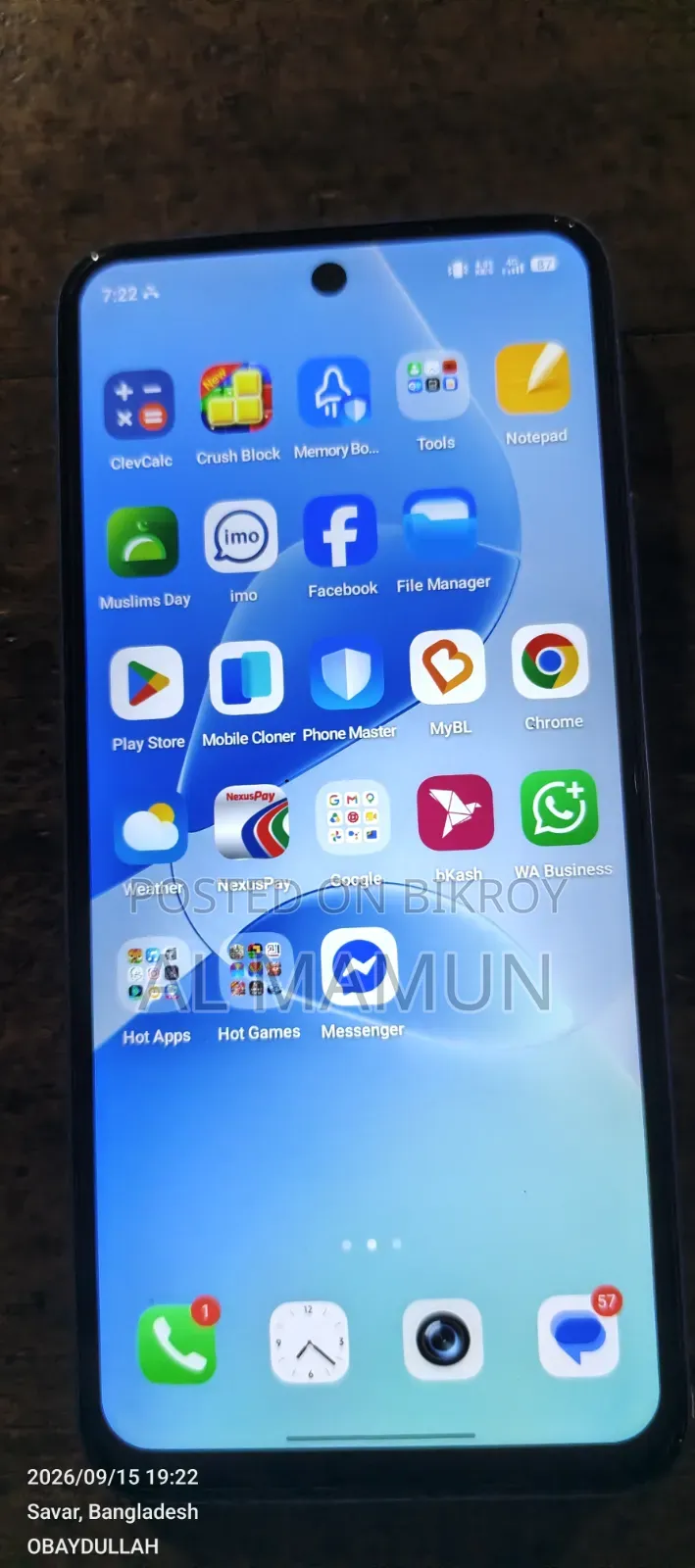 Infinix Hot 60i 256 GB Blue