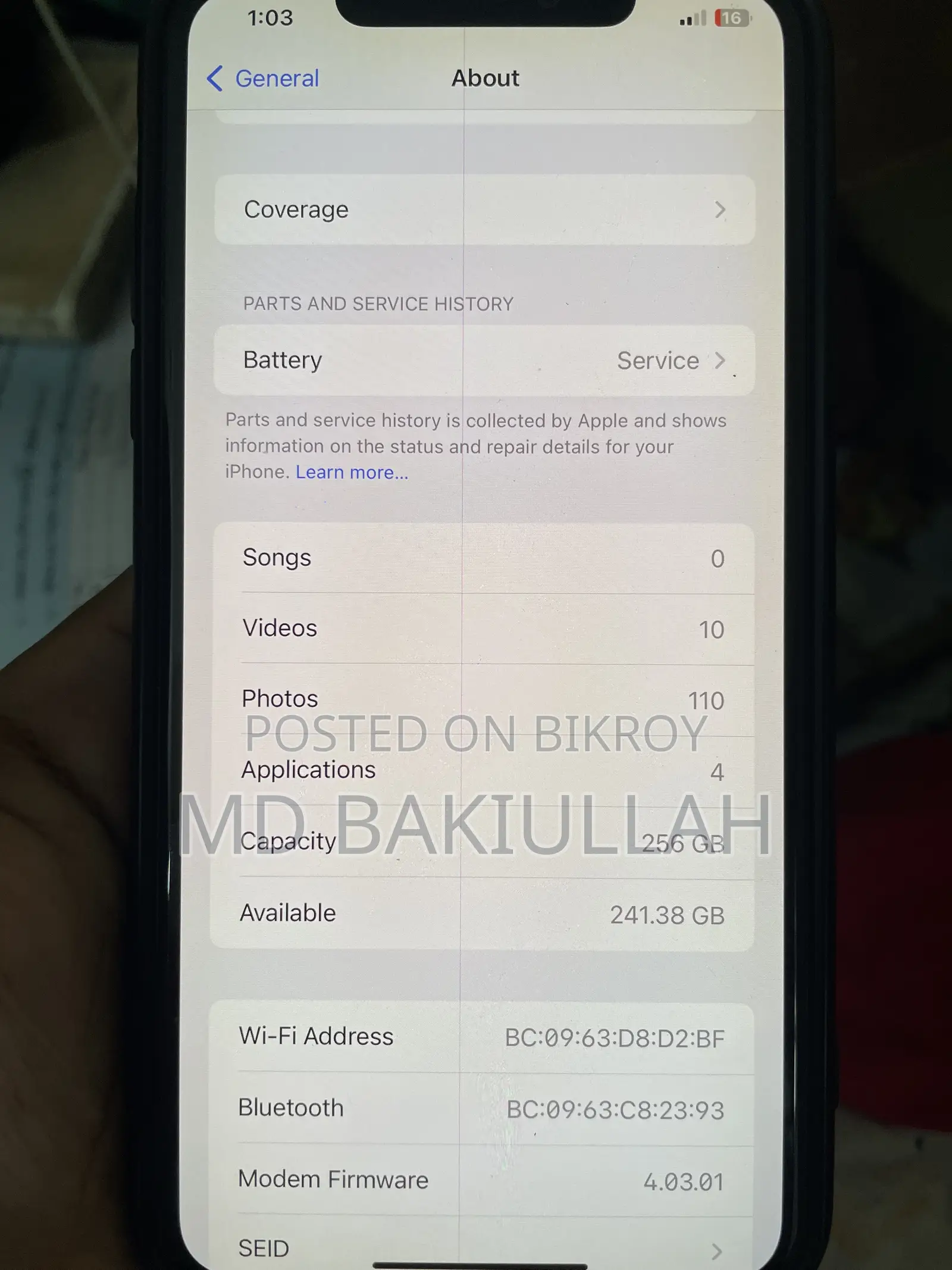 Apple iPhone 11 Pro Max 256 GB Graphite