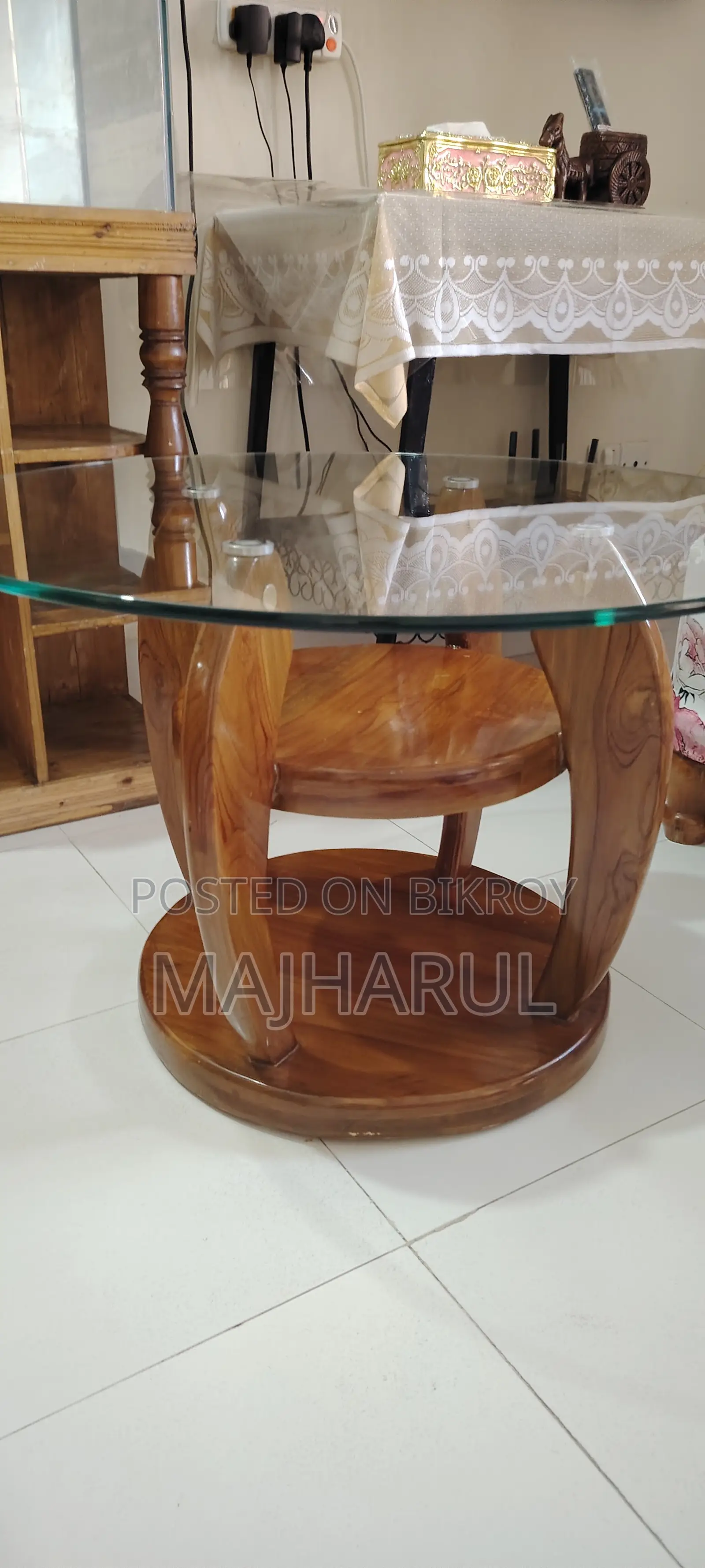 সেগুনের টি টেবিল