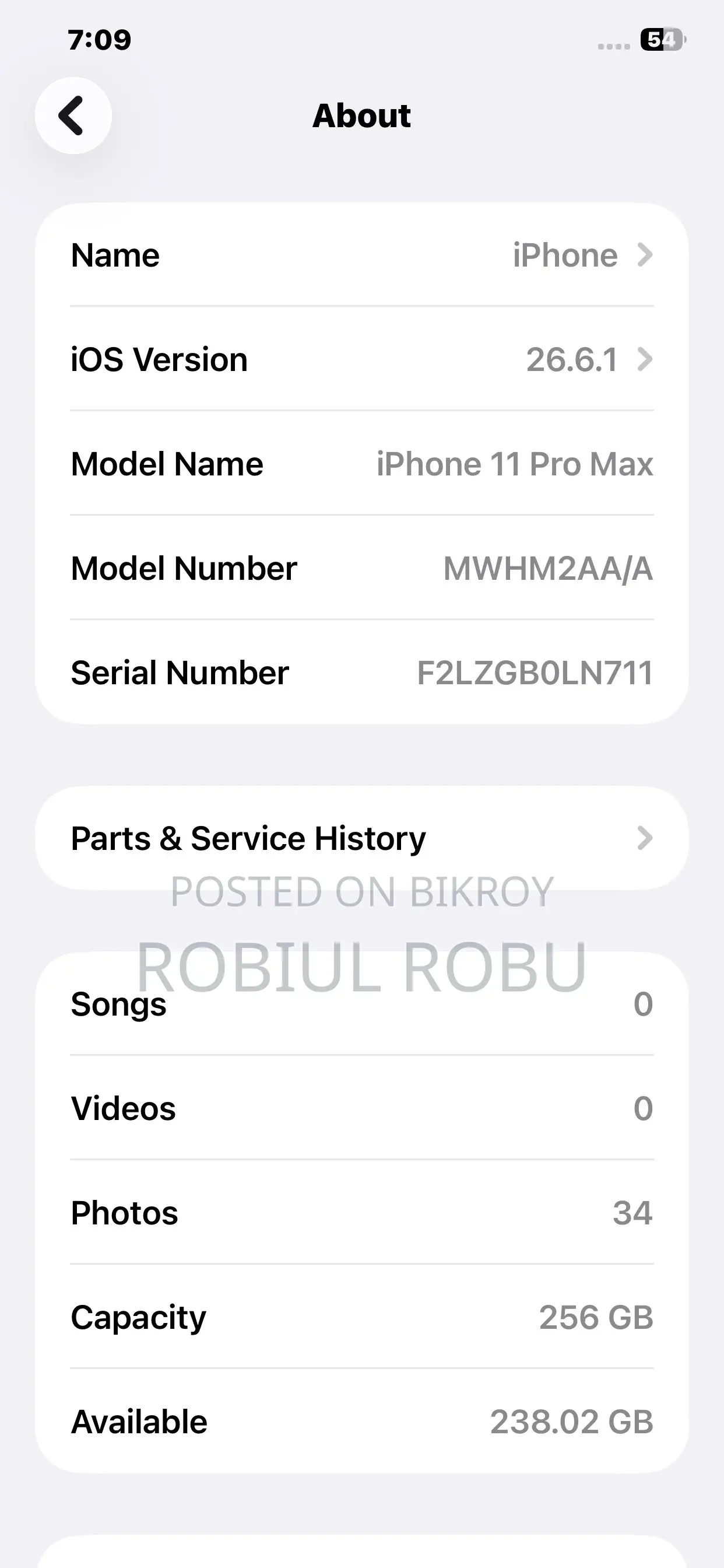 Apple iPhone 11 Pro Max 256 GB Black