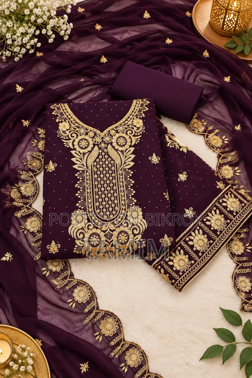 Georgette Embroidery Four Piece