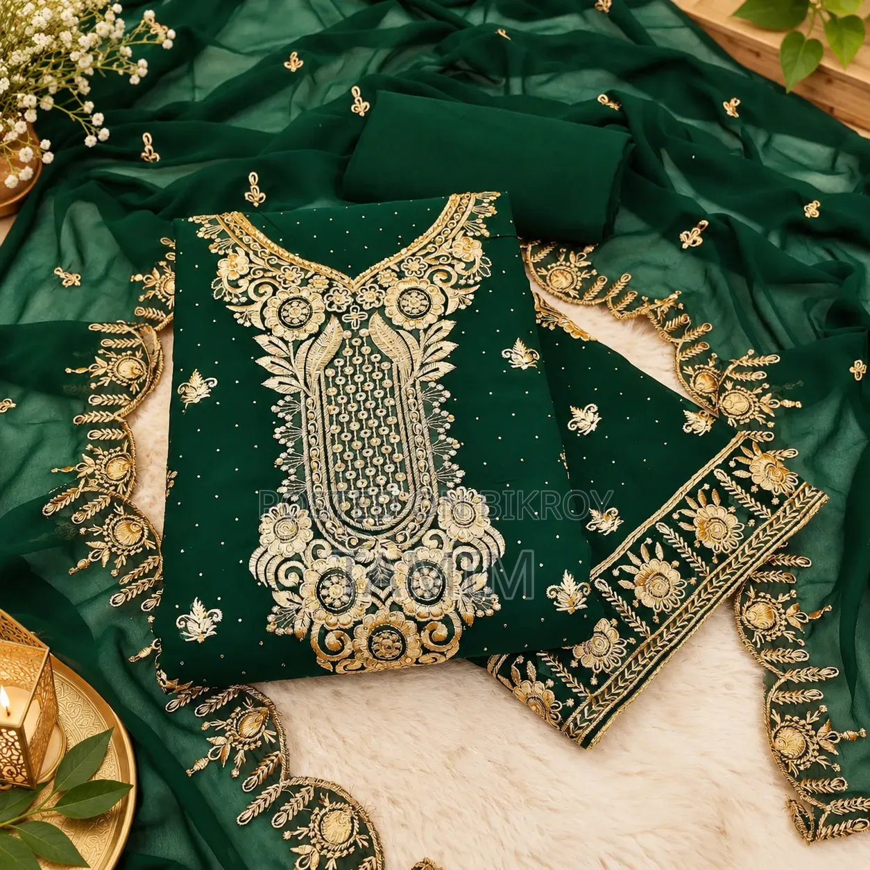 Georgette Embroidery Four Piece