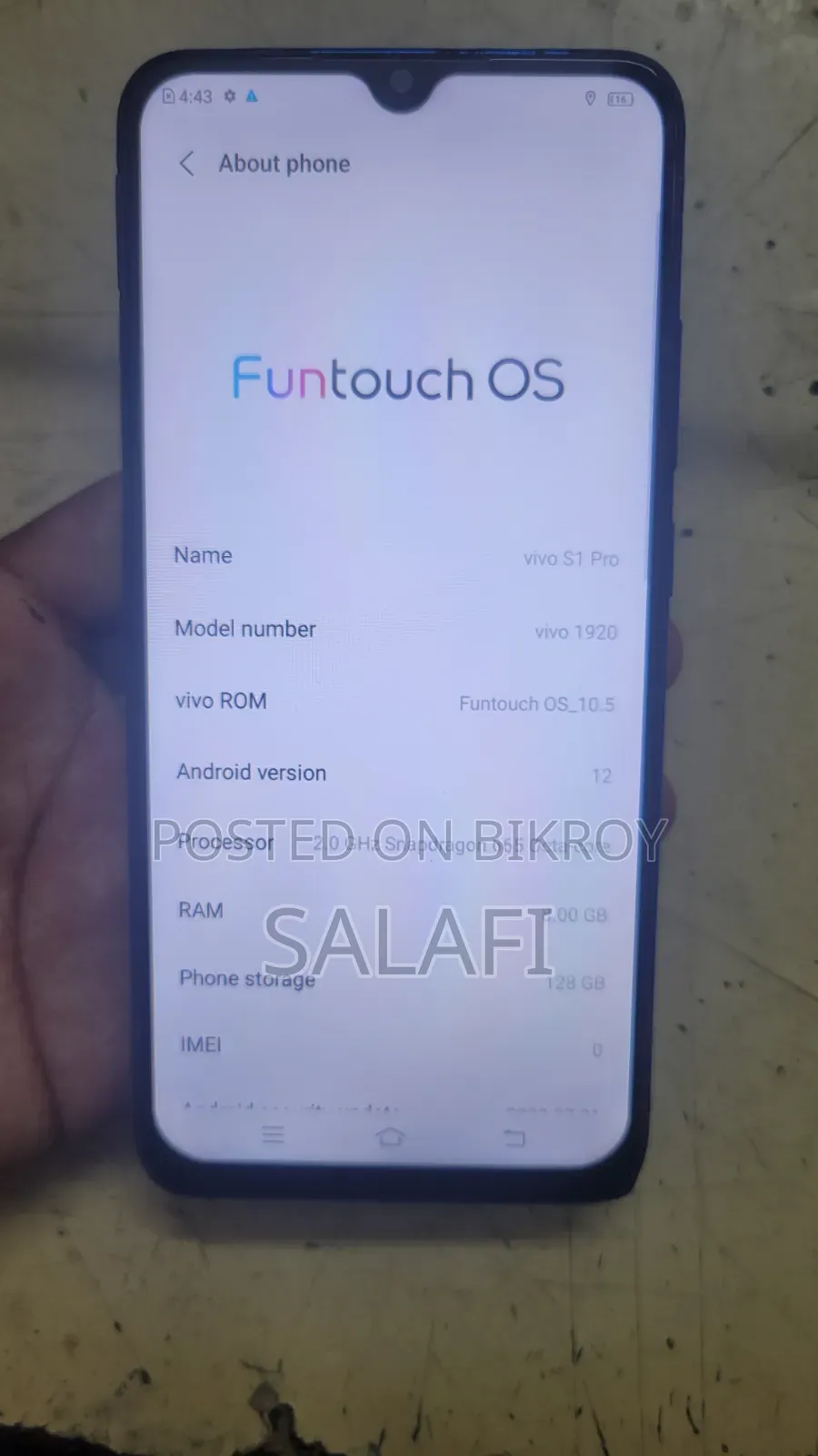 Vivo S1 Pro 128 GB Blue