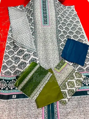 জমজম লোন কটন থ্রি পিস
