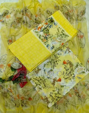 Indian Risika Silk Unstitched Three Piece