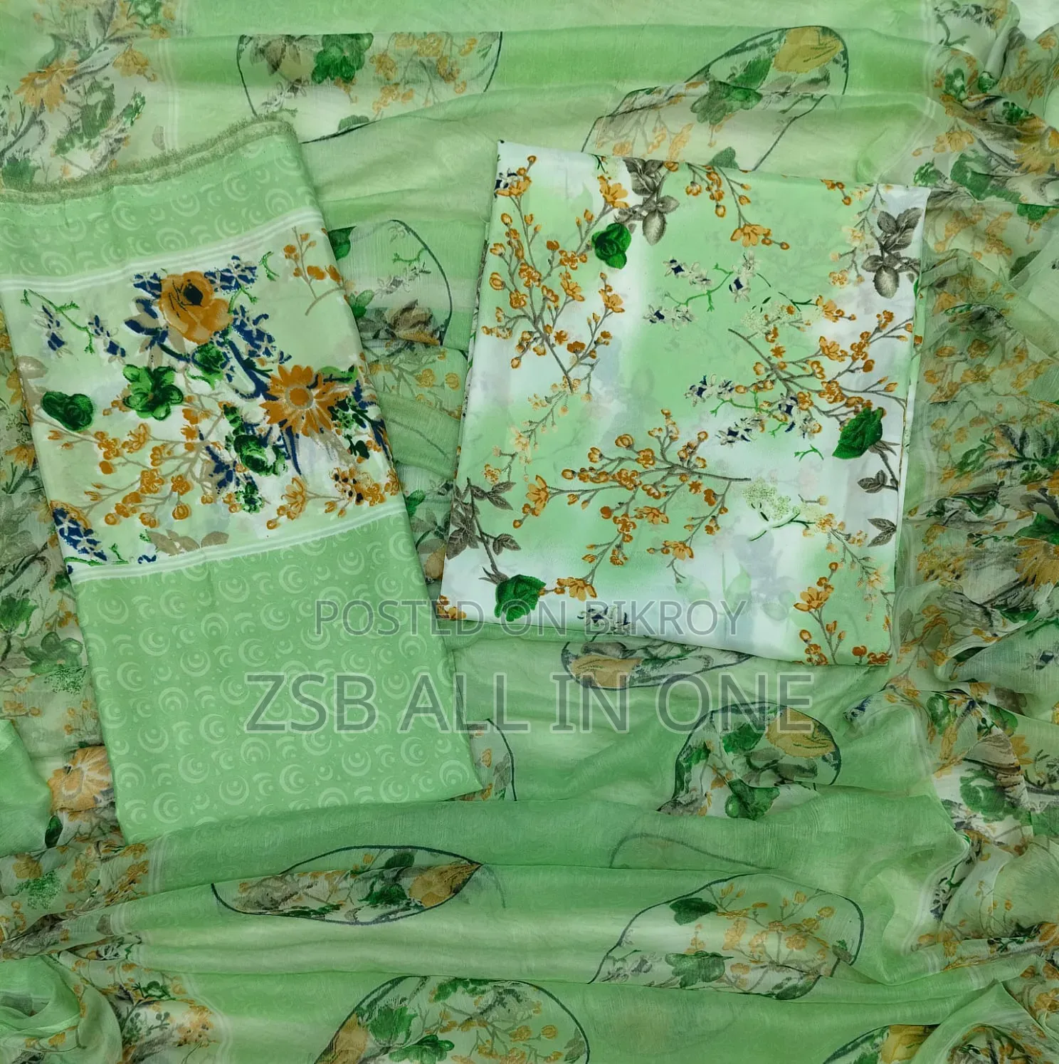 Indian Risika Silk Unstitched Three Piece
