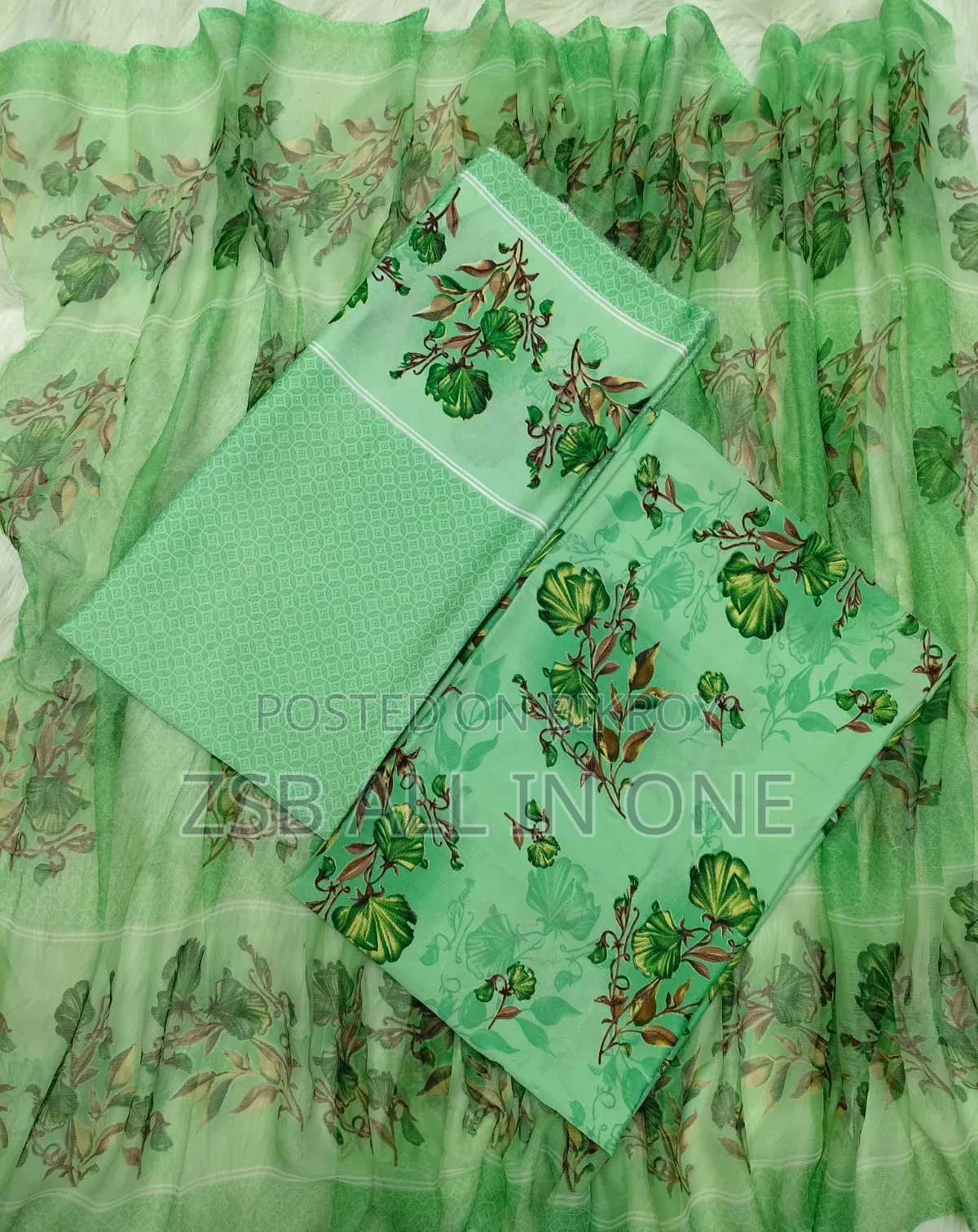 Indian Risika Silk Unstitched Three Piece