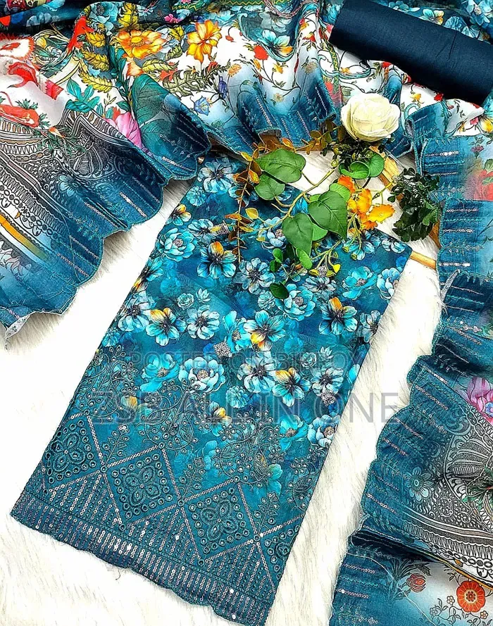 Pakistani Masalar Unstitch Three Piece