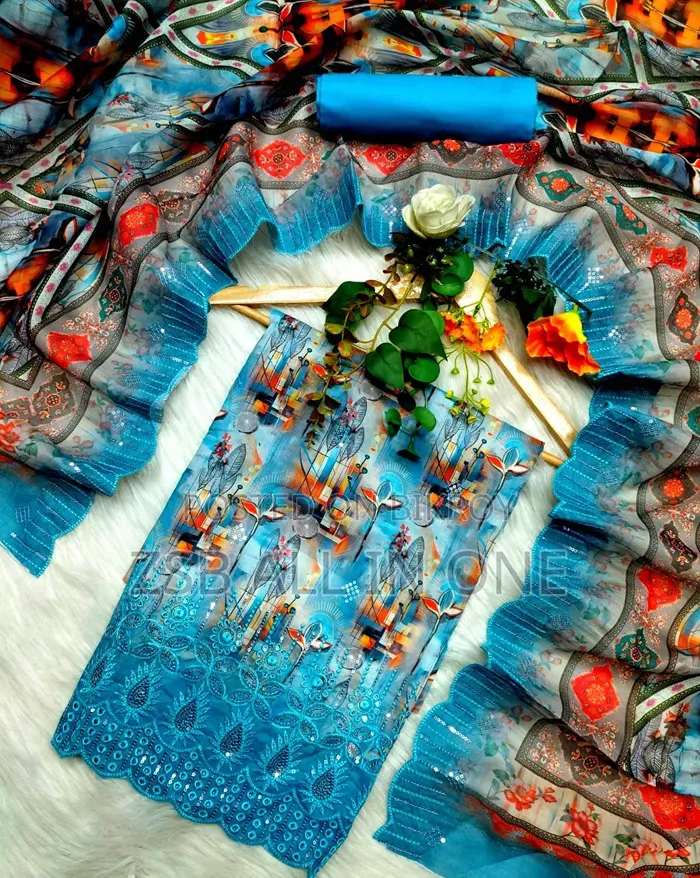 Pakistani Masalar Unstitch Three Piece