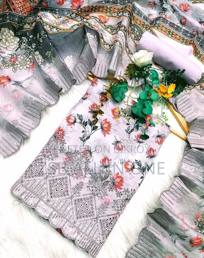 Pakistani Masalar Unstitch Three Piece