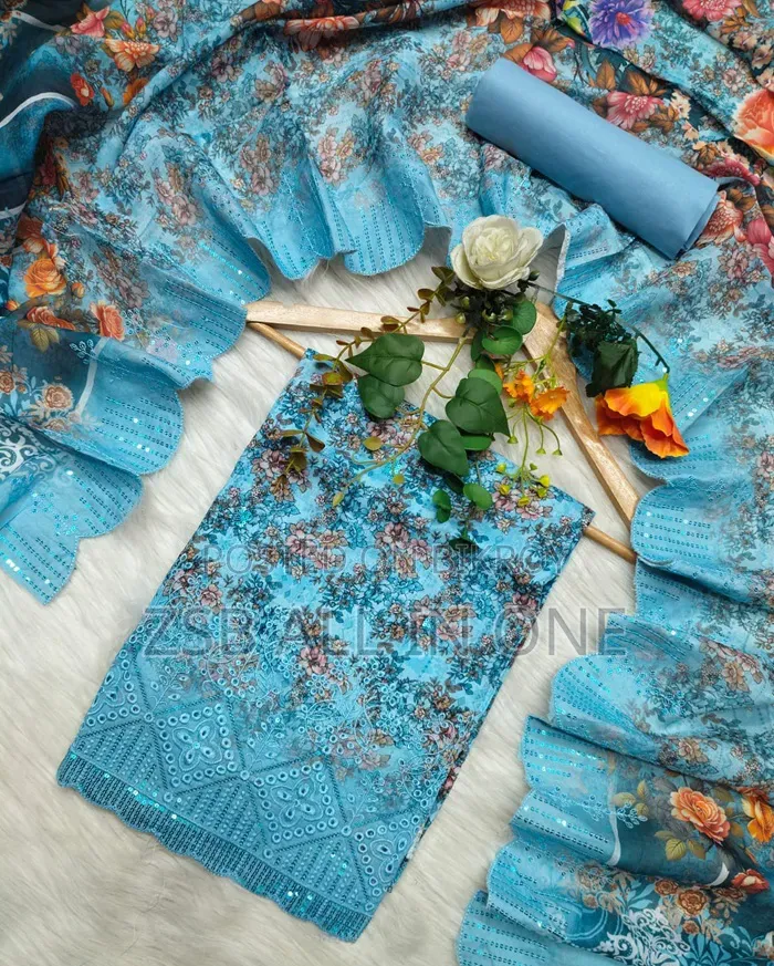 Pakistani Masalar Unstitch Three Piece
