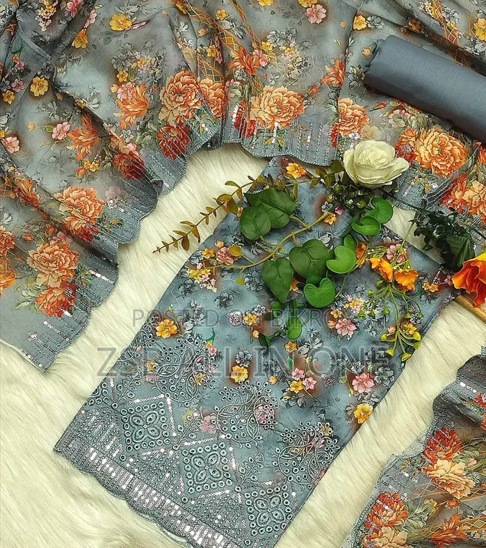Pakistani Masalar Unstitch Three Piece