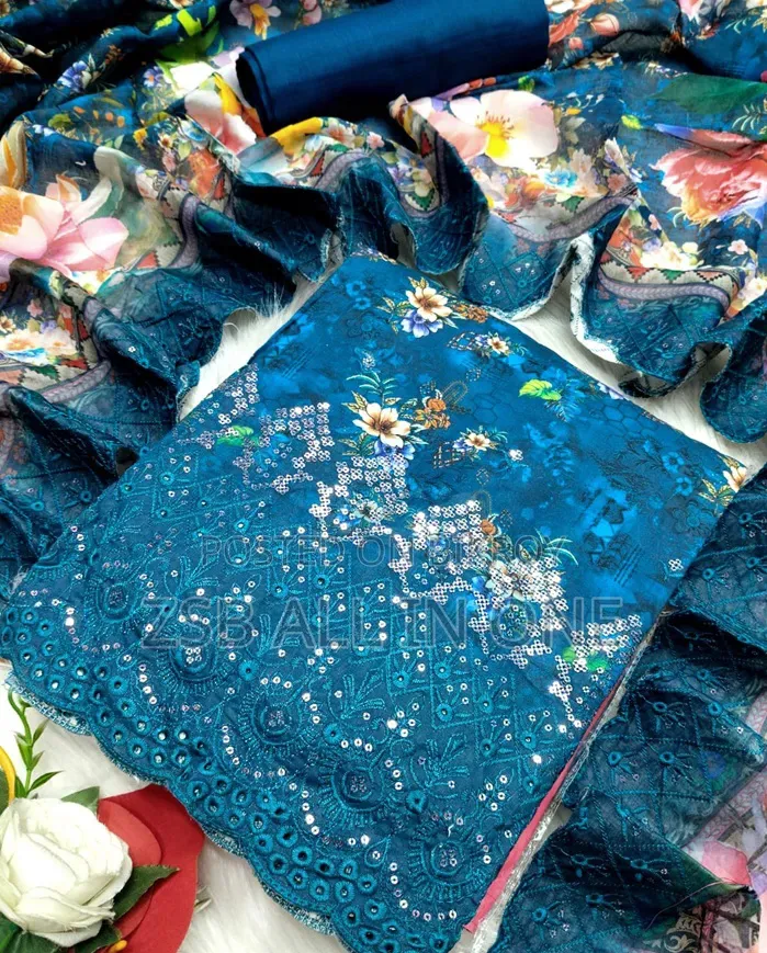 Pakistani Masalar Unstitch Three Piece