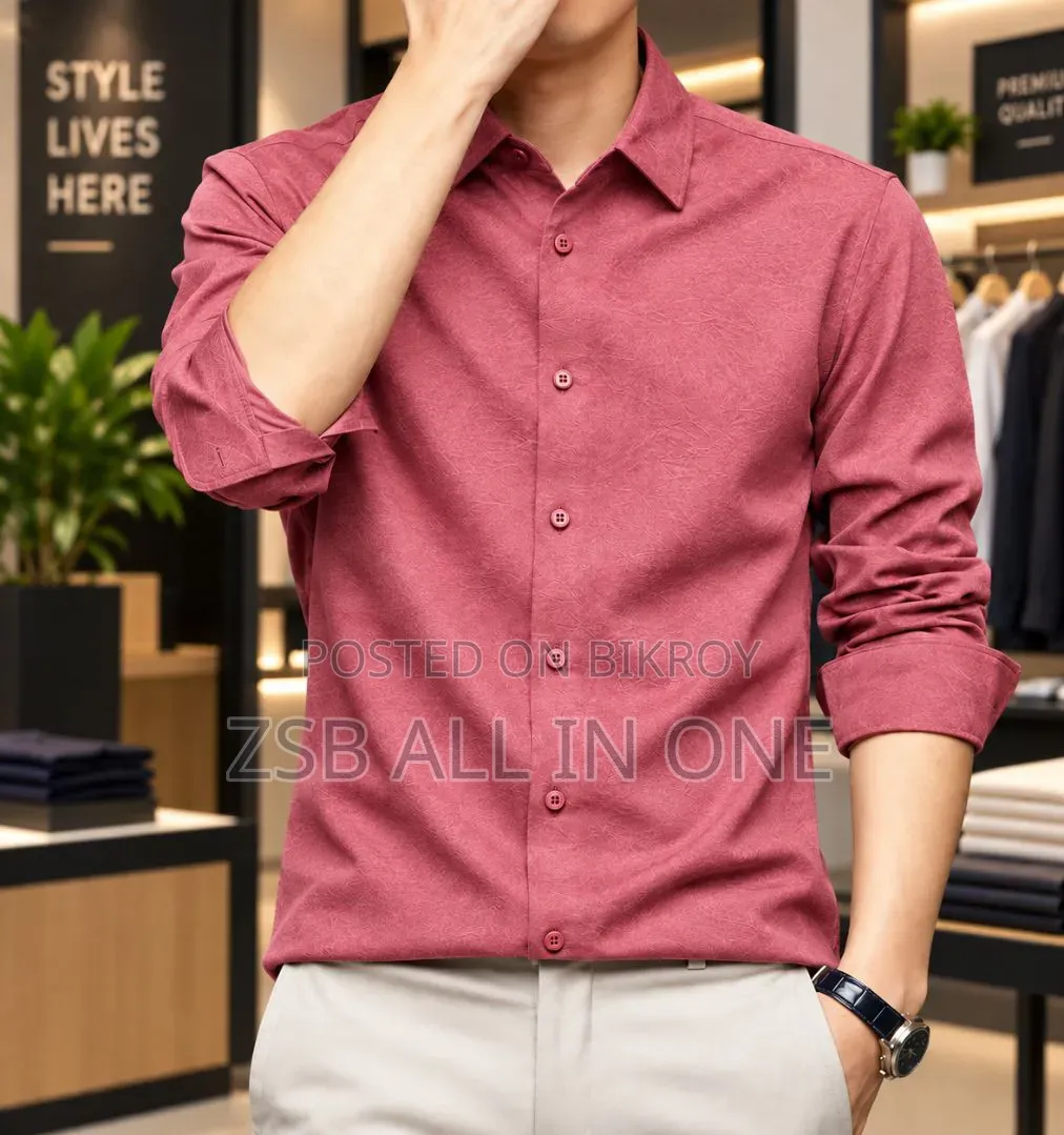 Premium Solid Stitch Full Sleeve Shirt