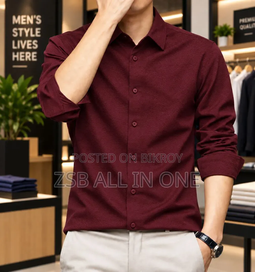 Premium Solid Stitch Full Sleeve Shirt