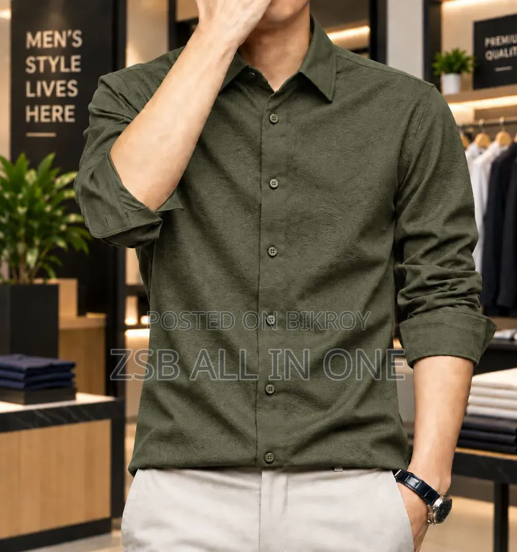 Premium Solid Stitch Full Sleeve Shirt