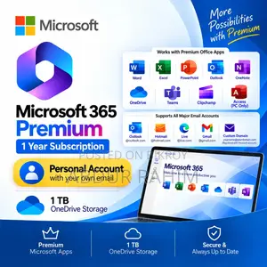 Microsoft 365 Premium Subscription With Personal Email in Bangladesh
