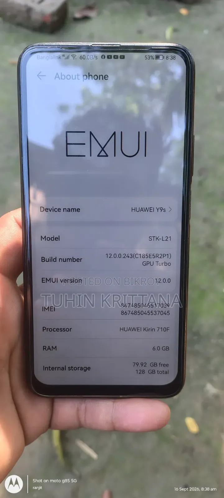 Huawei Y9s 128 GB Black