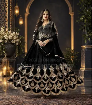 Ready-made Georgette Embroidery Party Dress