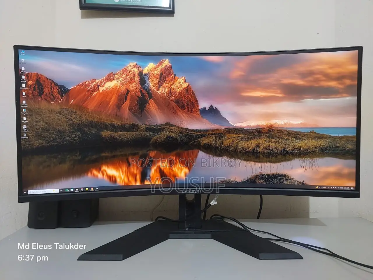 Gigabyte 34" Full Fresh Gaming Curve Monitor