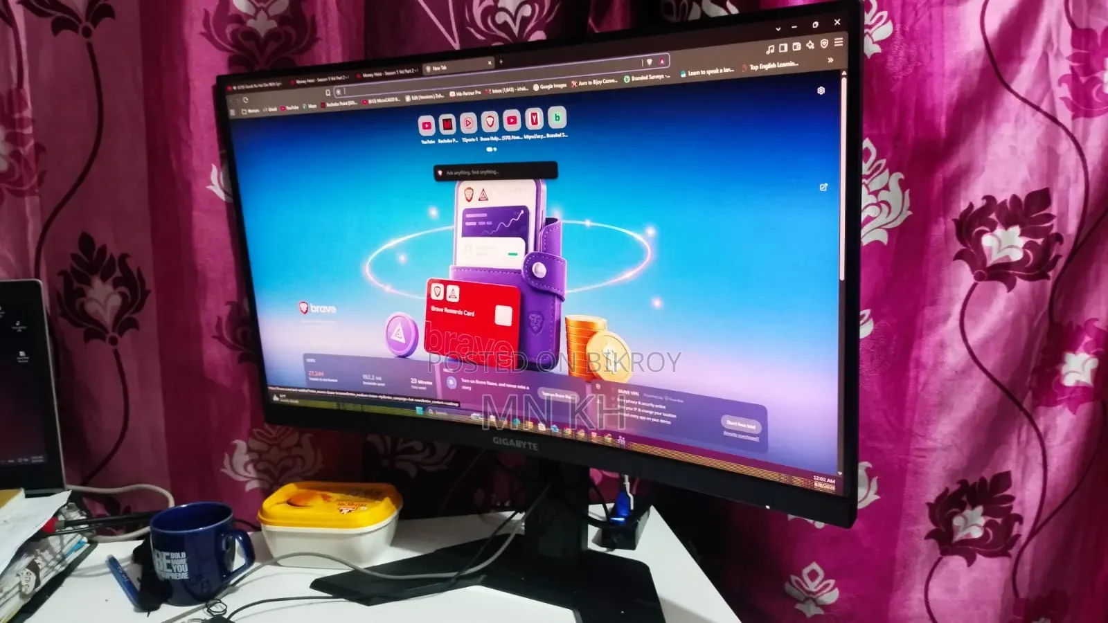 Gigabyte G27fc a 27" 165hz FHD কারved গেমিং মনিটর