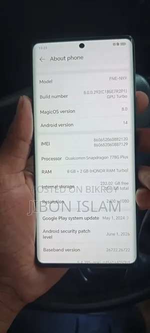 Honor 70 256 GB Black