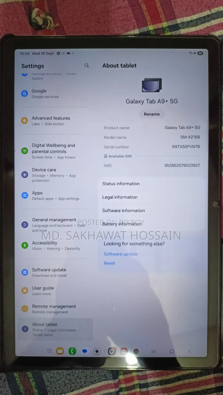 Samsung Galaxy Tab A9+ 64 GB Black