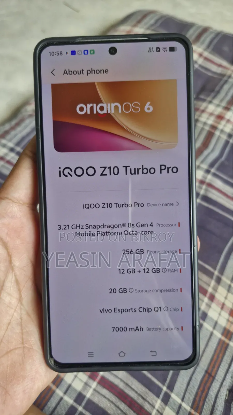New iQOO Z10 256 GB White