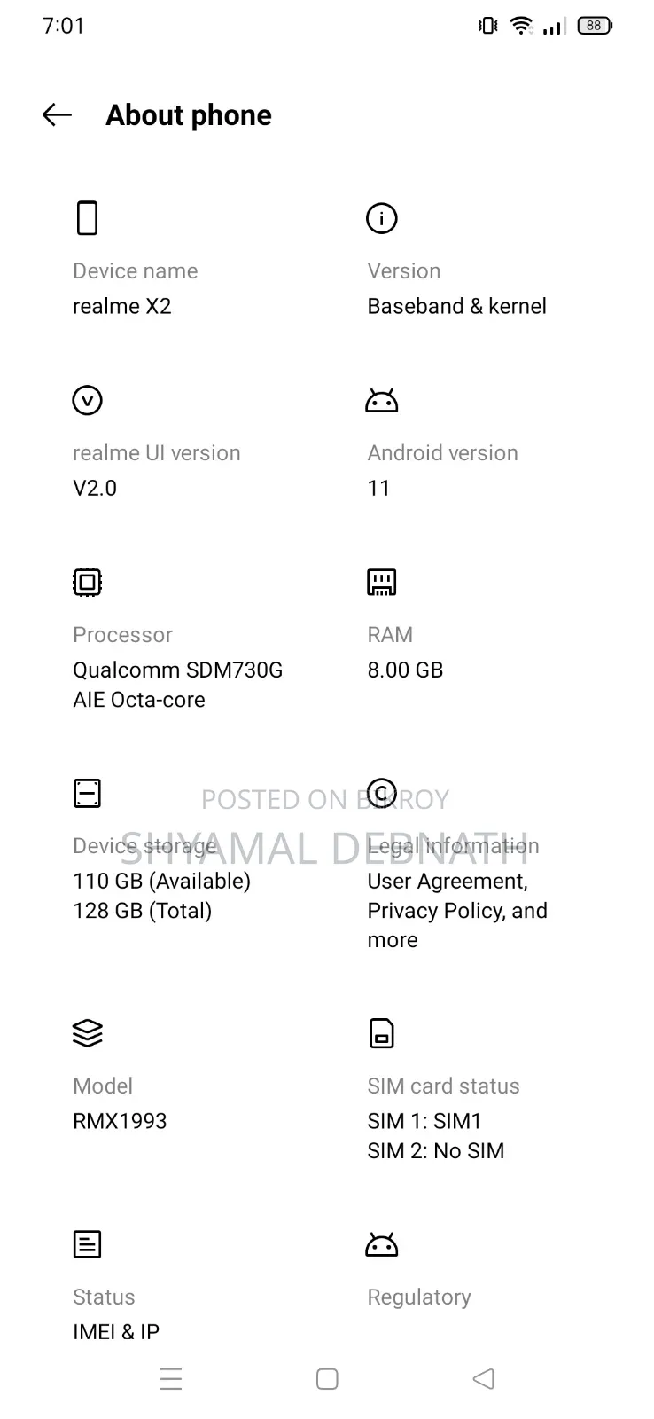 Realme X2 128 GB White