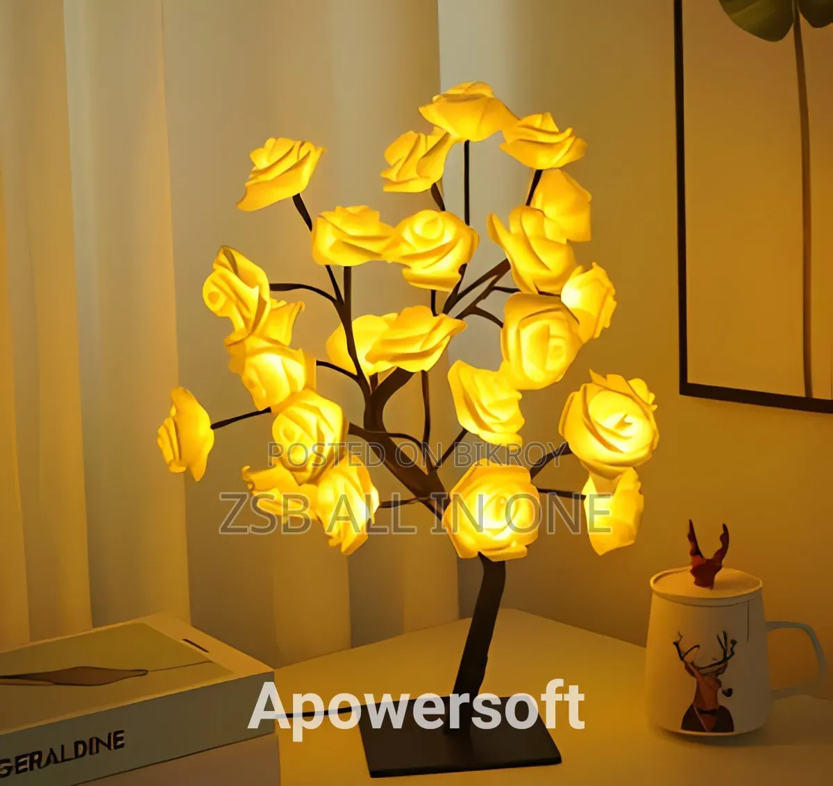 Butterfly LED Tree Lamp – 24 Warm White Fairy Lights