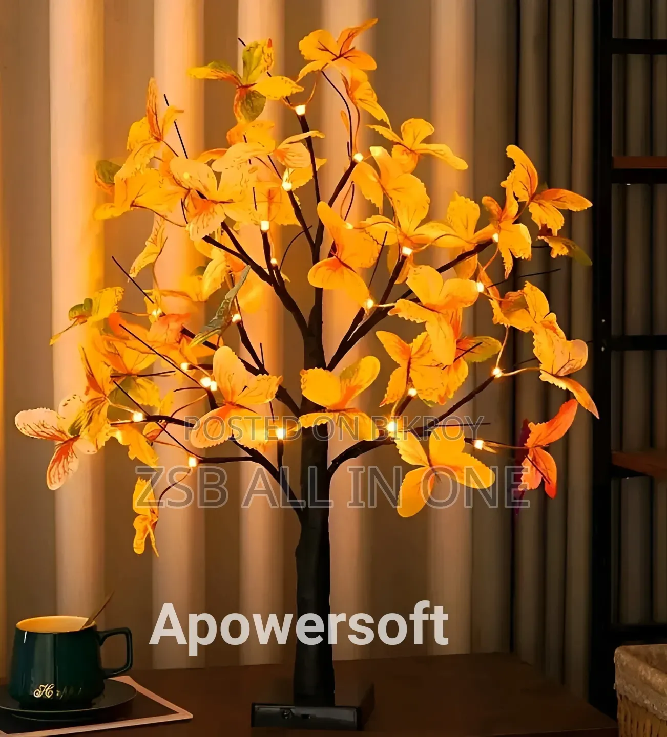 Butterfly LED Tree Lamp – 24 Warm White Fairy Lights