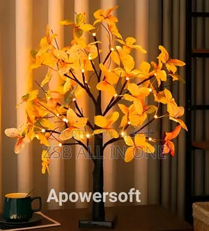 Butterfly LED Tree Lamp – 24 Warm White Fairy Lights