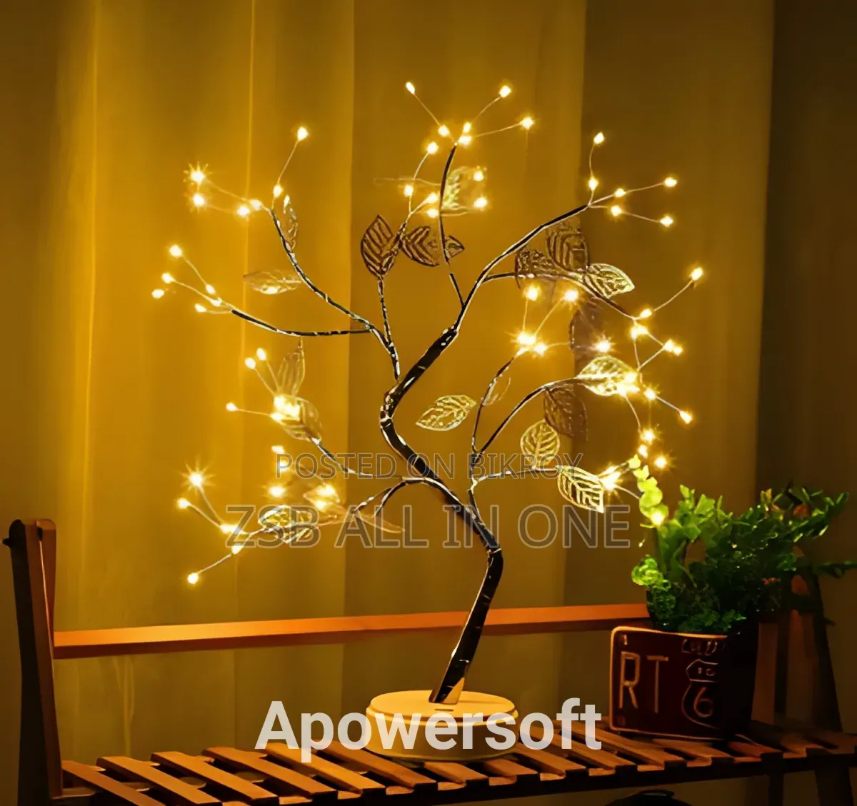 Butterfly LED Tree Lamp – 24 Warm White Fairy Lights