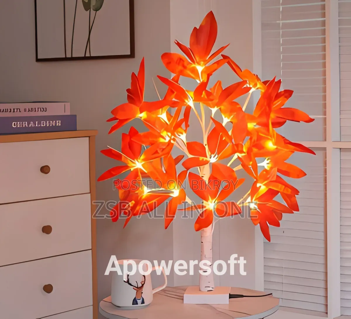 Butterfly LED Tree Lamp – 24 Warm White Fairy Lights