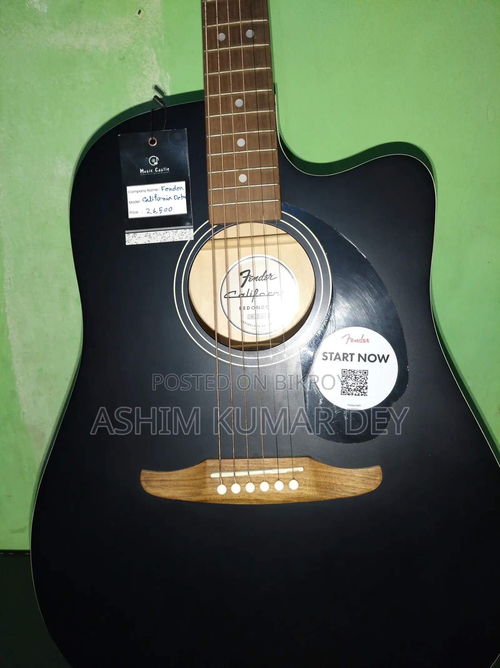 Fender California Debut Redondo CE, Fender Acoustic Guitar.