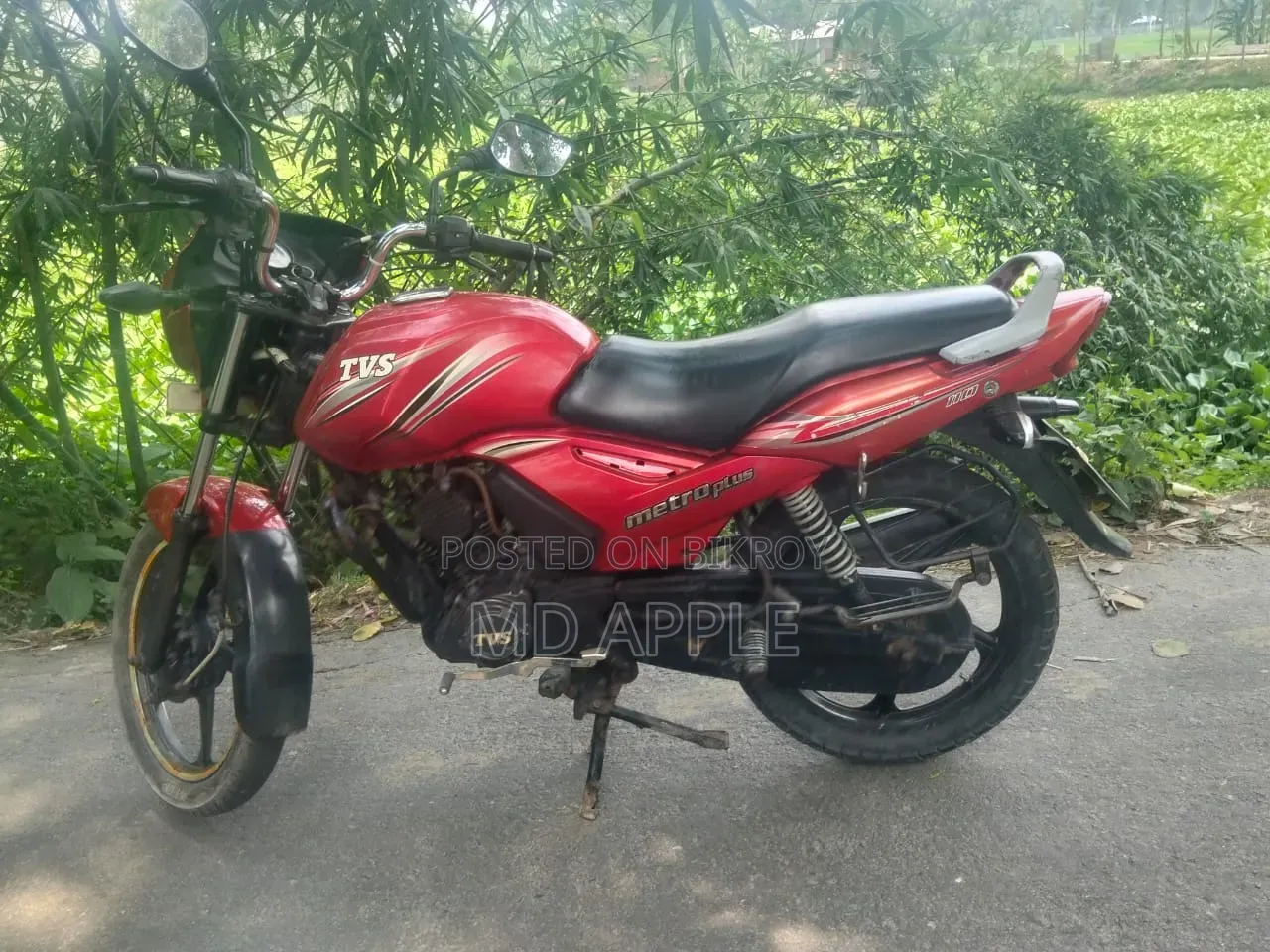TVS Metro Plus 2015 Red