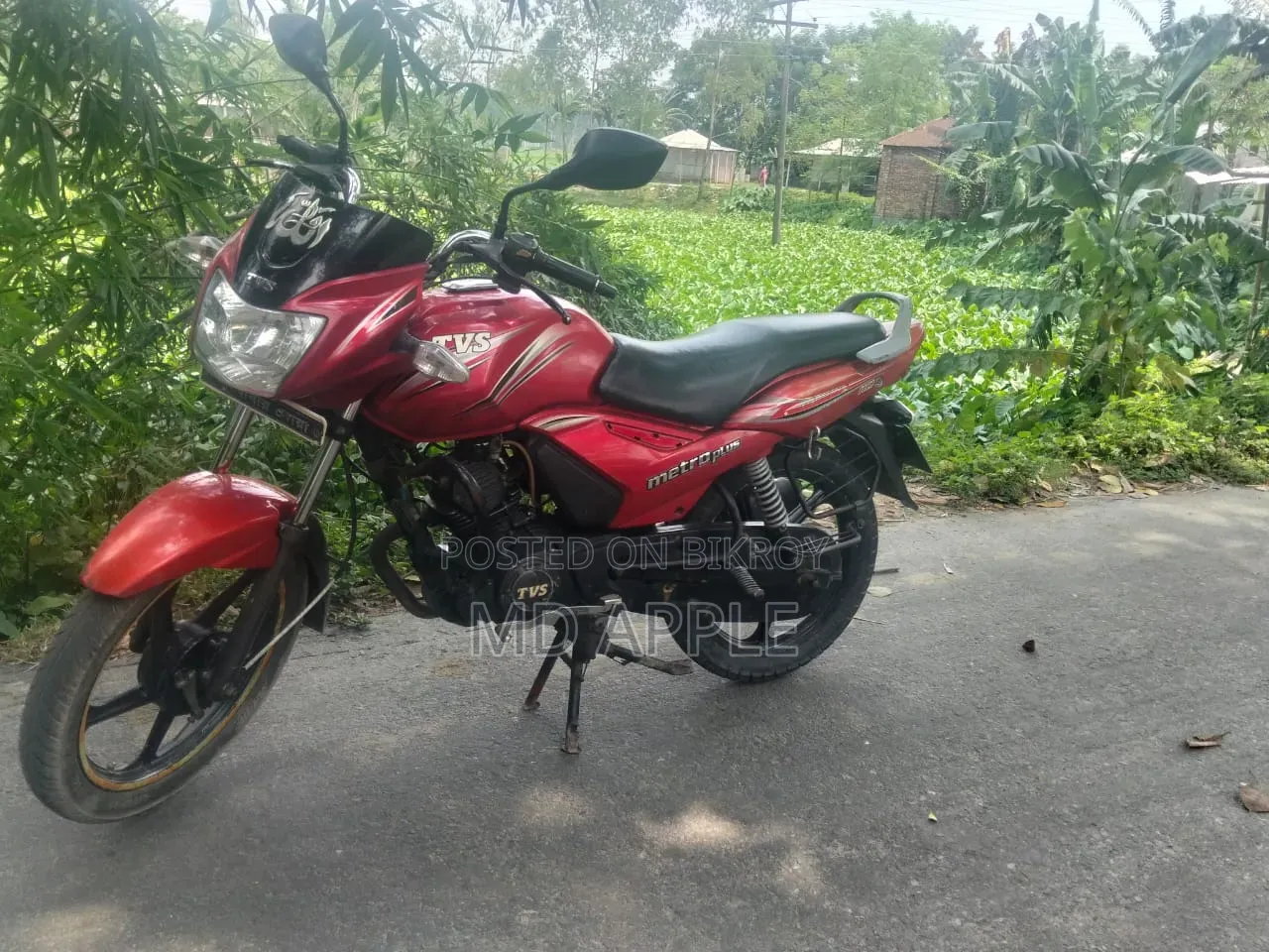TVS Metro Plus 2015 Red