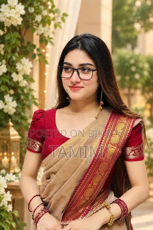 ইন্ডিয়ান লামা সিল্ক শাড়ি
