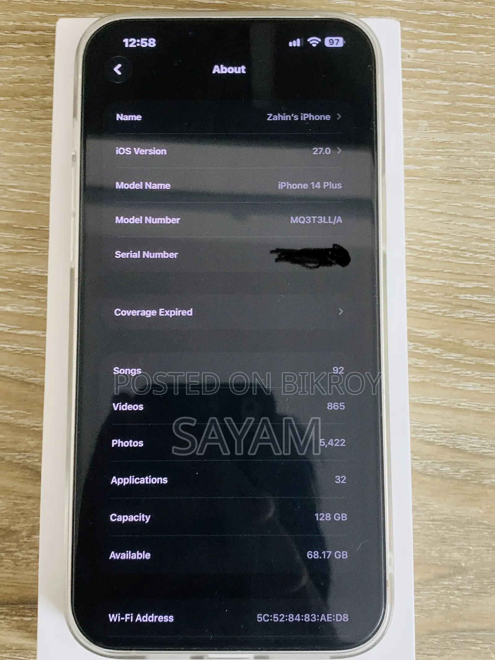 Apple iPhone 14 Plus 128 GB White