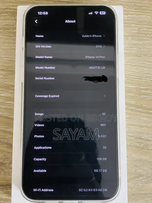 Apple iPhone 14 Plus 128 GB White