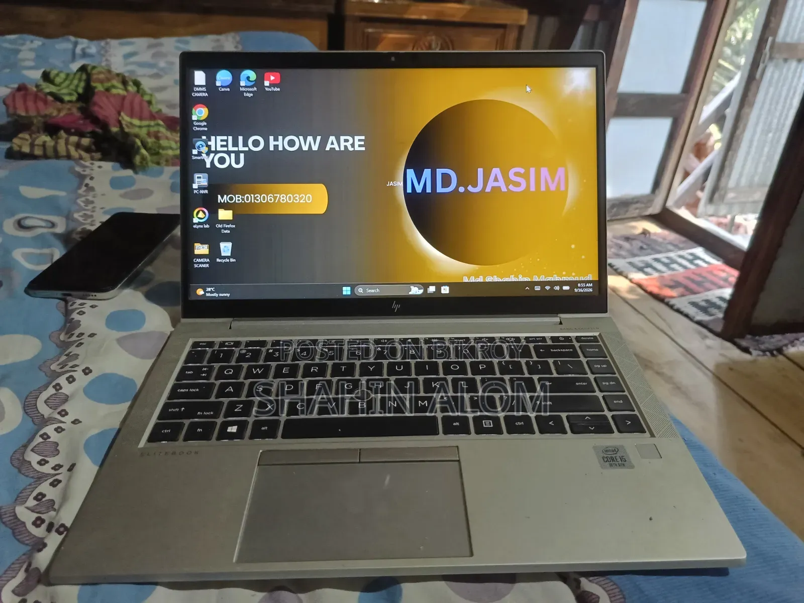 Laptop HP EliteBook 840 G7 8GB Intel Core i7 HDD+SSD 256GB