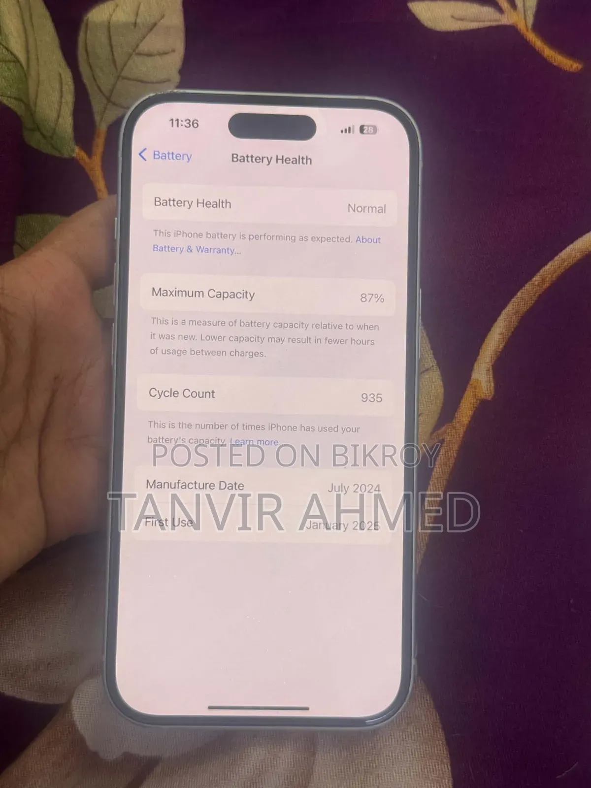 Apple iPhone 15 128 GB Blue