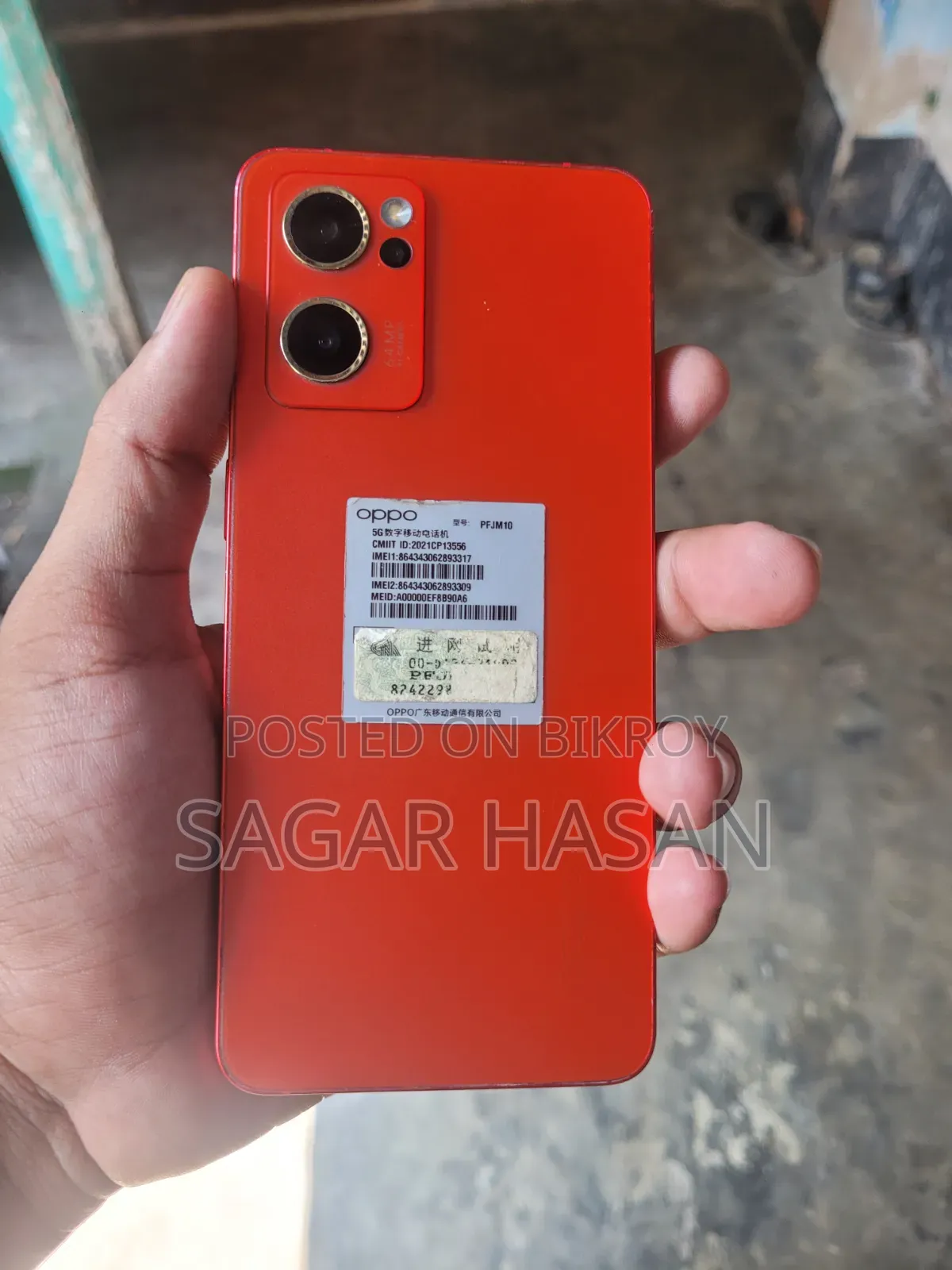Oppo Reno7 5G 256 GB Red
