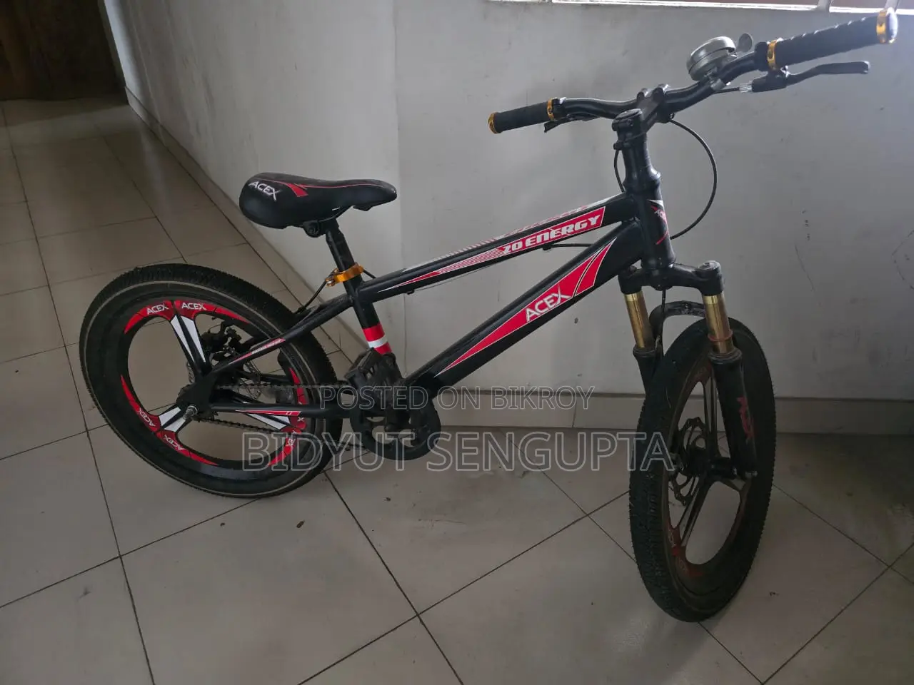 ACEX Steel 1-Speed Energy MW 20 Black-Red