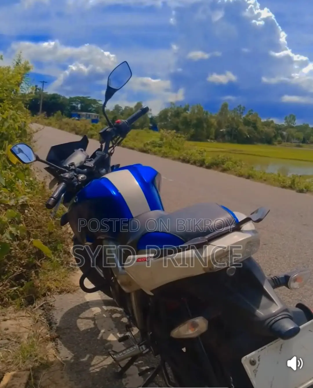 টিভিএস আপাচে ১৬০ ৪ভি ২০১৯ নীল