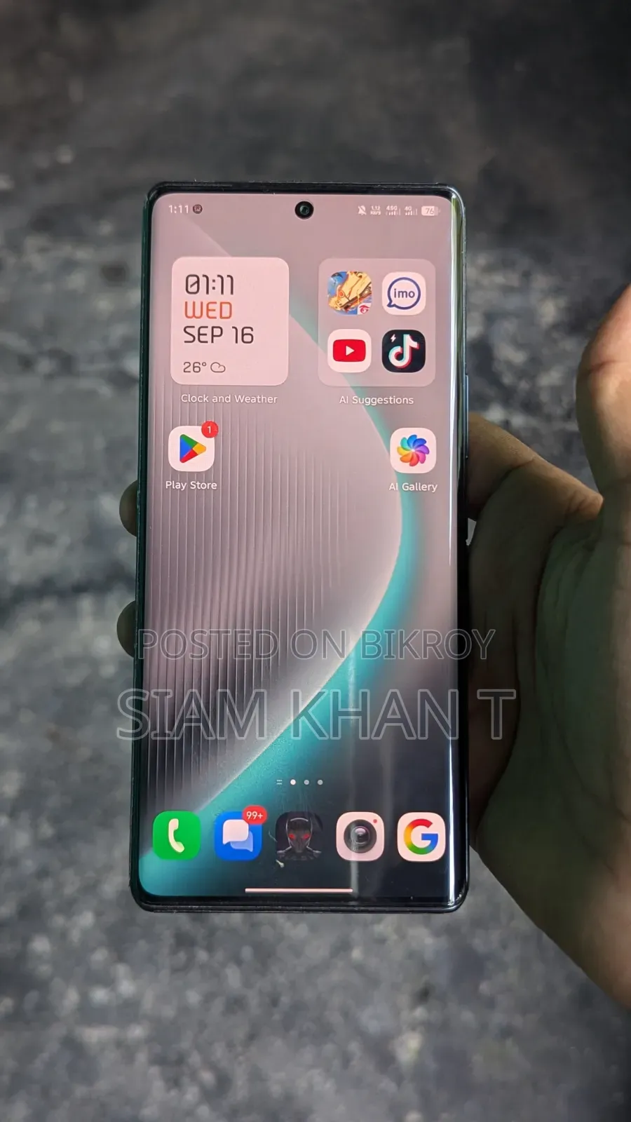 Tecno Pova Curve 256 GB Gray