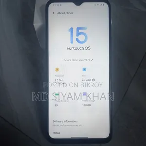 Vivo Y17s ১২৮ জিবি ব্ল্যাক