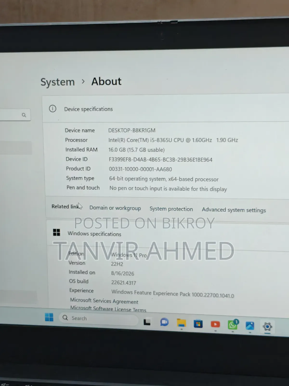 Lenovo ThinkPad T490s 16GB Intel Core i5 SSD 256GB Laptop