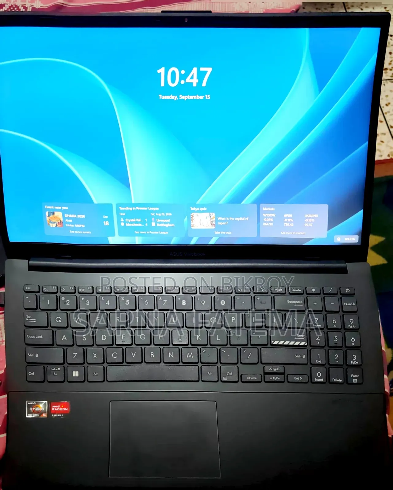 Laptop Asus 1015E 6GB AMD Ryzen 5 SSD 512GB