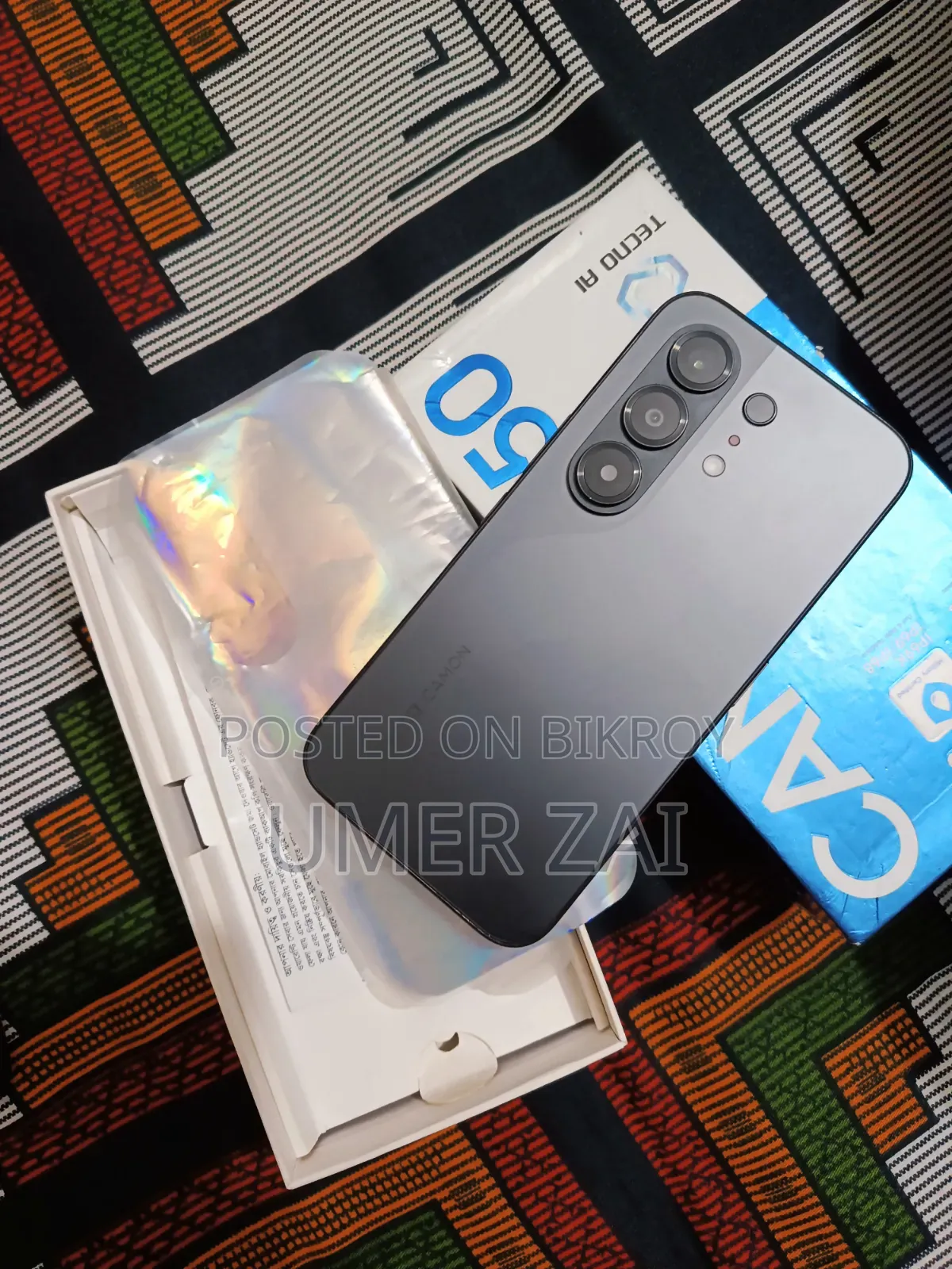Tecno Camon 50 256 GB Black